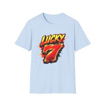Hot Lucky 7 Graphic Tee | Casino Gambling T-Shirt