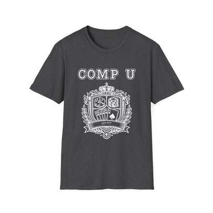 School Crest Comp U | Casino Gambling Dark T-Shirt