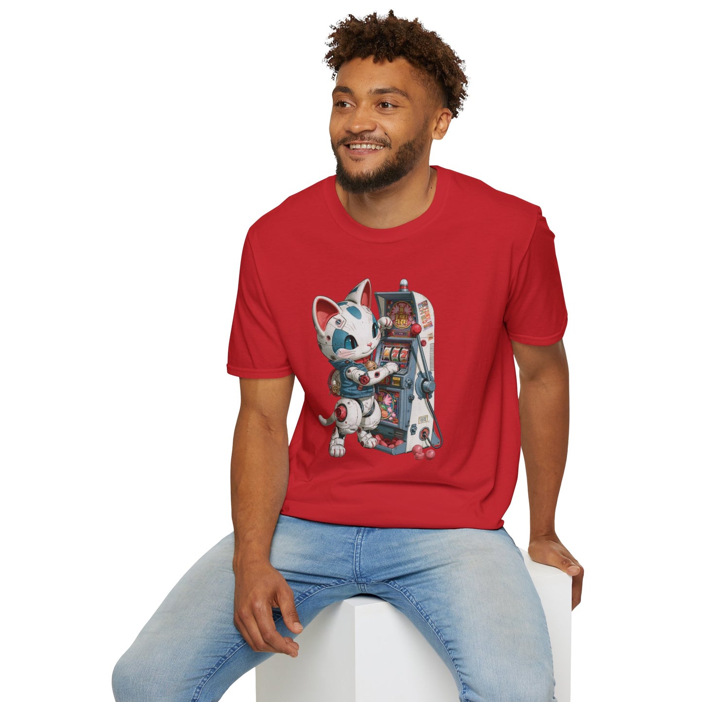Robo Lucky Cat Graphic Tee | Casino Gambling T-Shirt