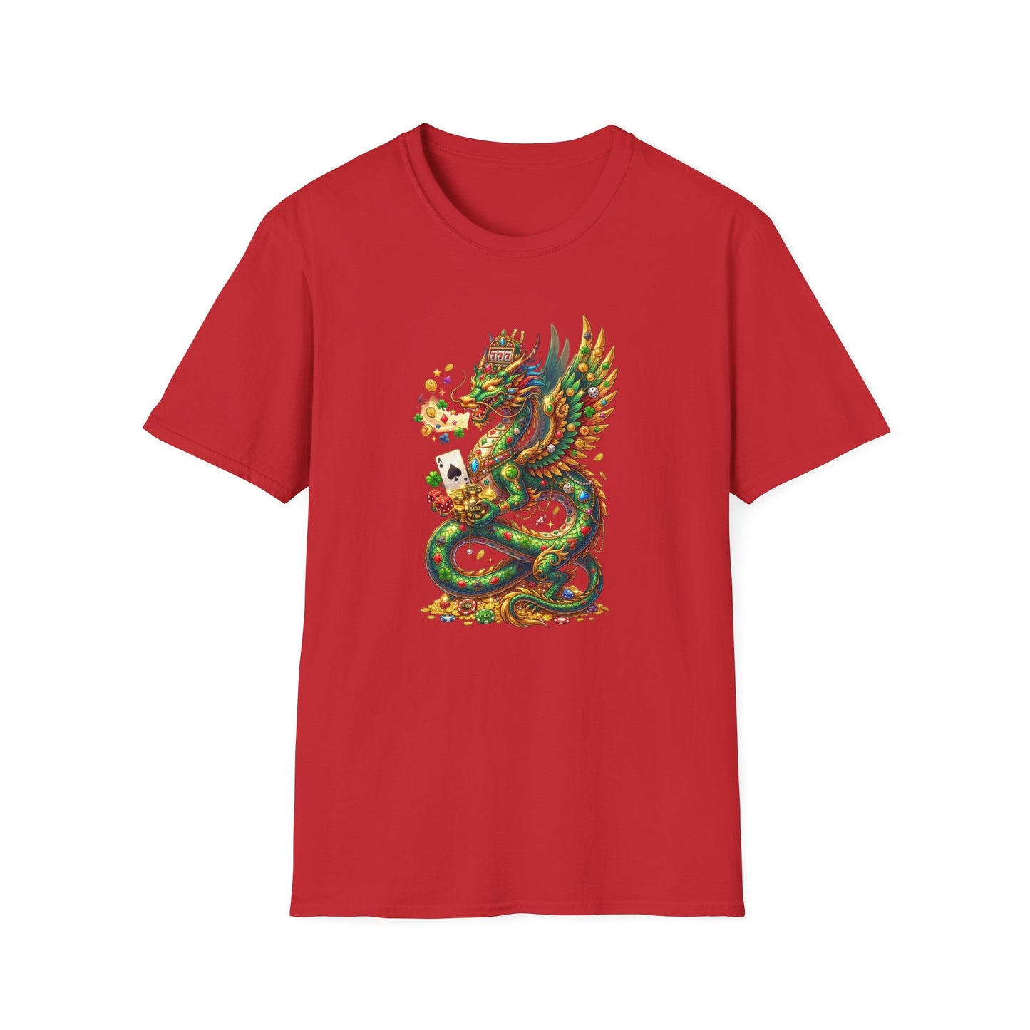 Lucky Dragon Graphic Tee | Casino Gambling T-Shirt