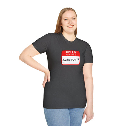 Jack Potts Name Tag | Casino Gambling T-Shirt