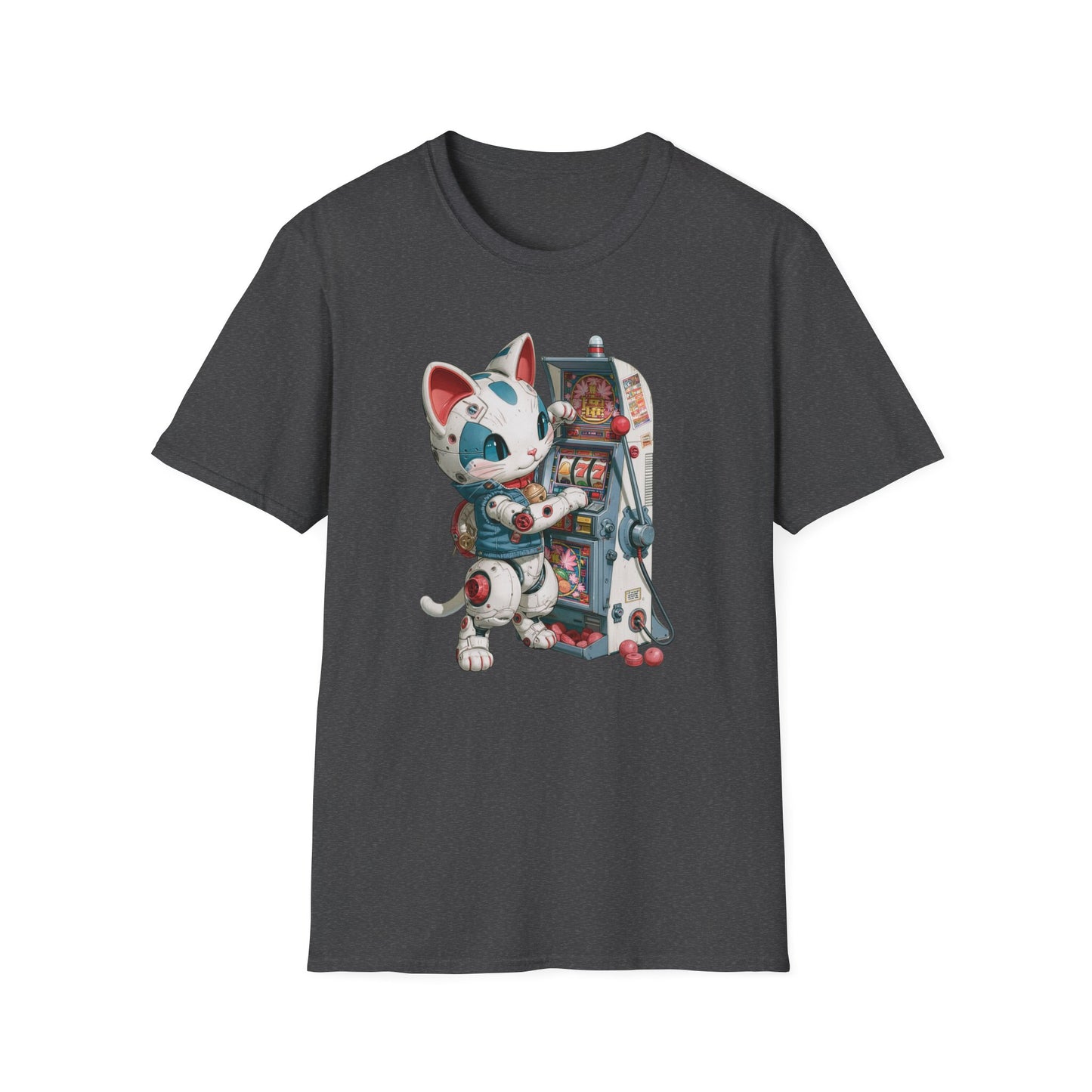 Robo Lucky Cat Graphic Tee | Casino Gambling T-Shirt