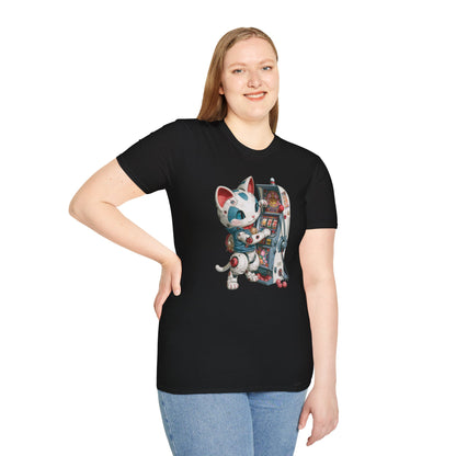 Robo Lucky Cat Graphic Tee | Casino Gambling T-Shirt