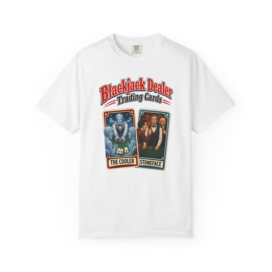 Blackjack Dealer Trading Cards T-Shirt — The Cooler & Stoneface