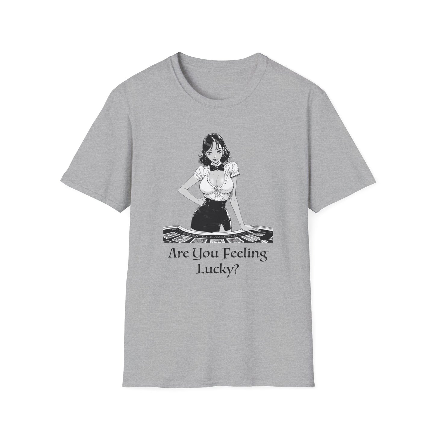 You Feeling Lucky? Simple Graphic Tee | Casino Gambling T-Shirt