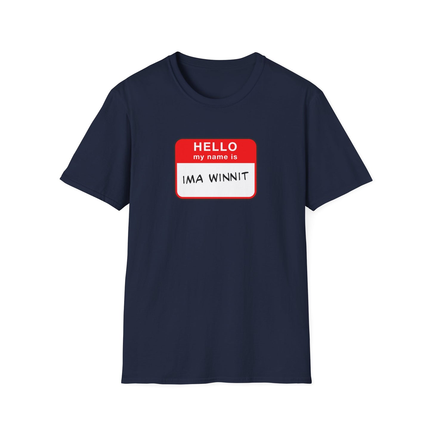 Ima Winnit Name Tag | Casino Gambling T-Shirt