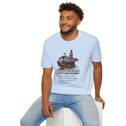 5 Signs ...Table Graphic Tee | Casino Gambling T-Shirt