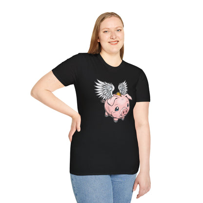 Flying Piggy Bank | Casino Gambling T-Shirt