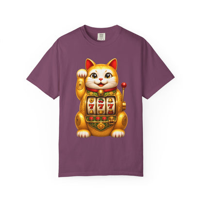 Golden Lucky Cat Slot Machine Tee
