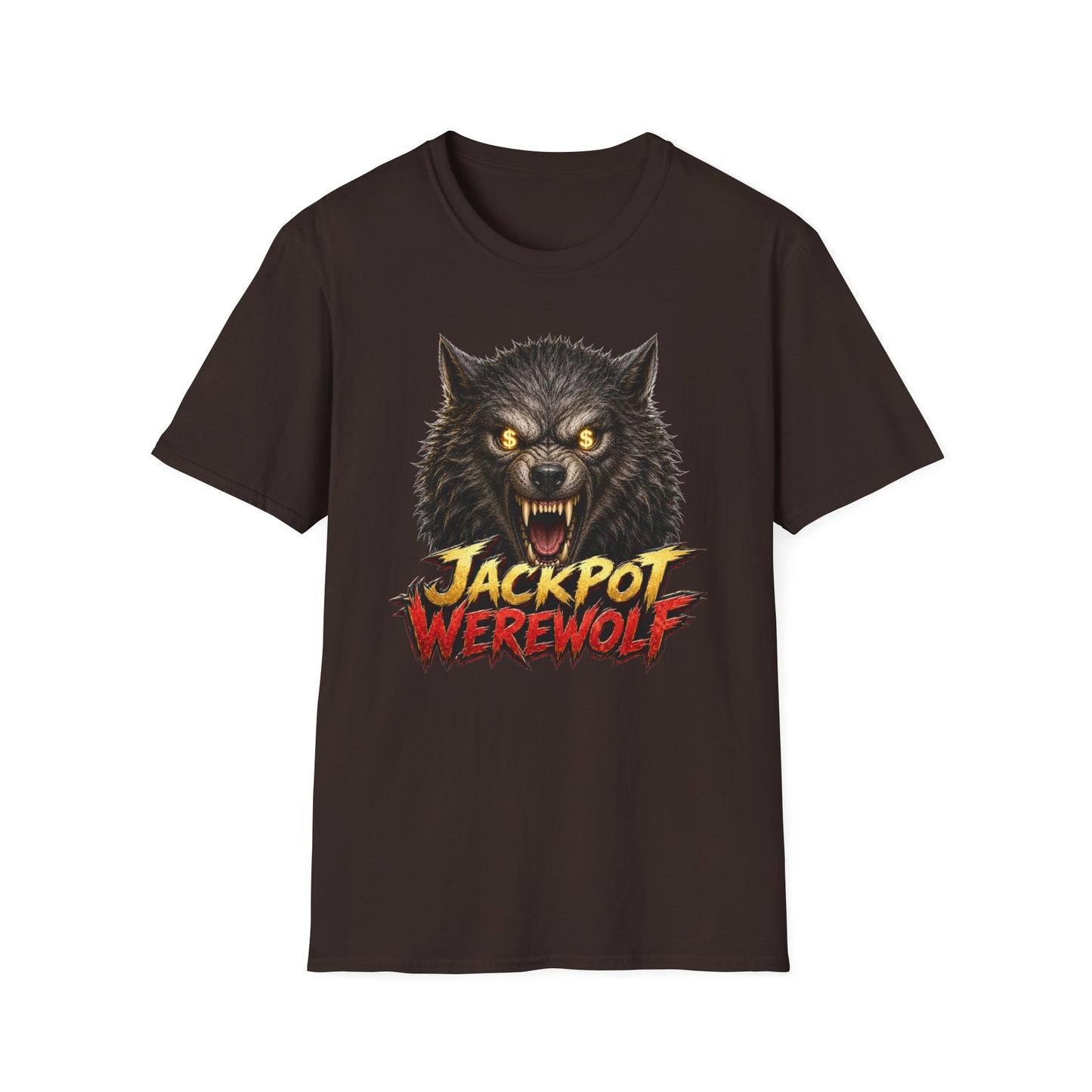 Jackpot Werewolf Graphic Tee | Casino Gambling T-Shirt