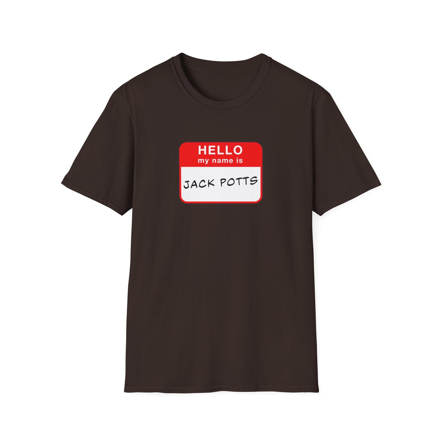 Jack Potts Name Tag | Casino Gambling T-Shirt