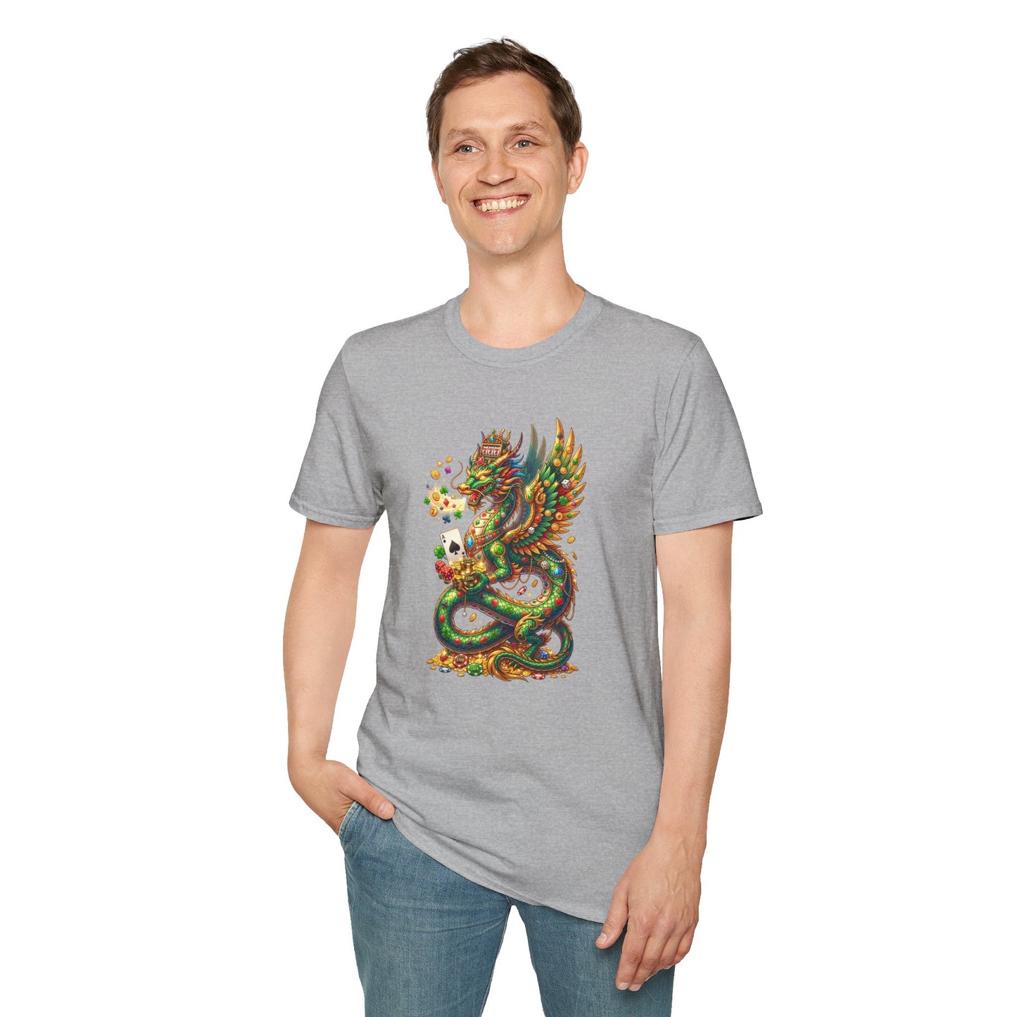 Lucky Dragon Graphic Tee | Casino Gambling T-Shirt