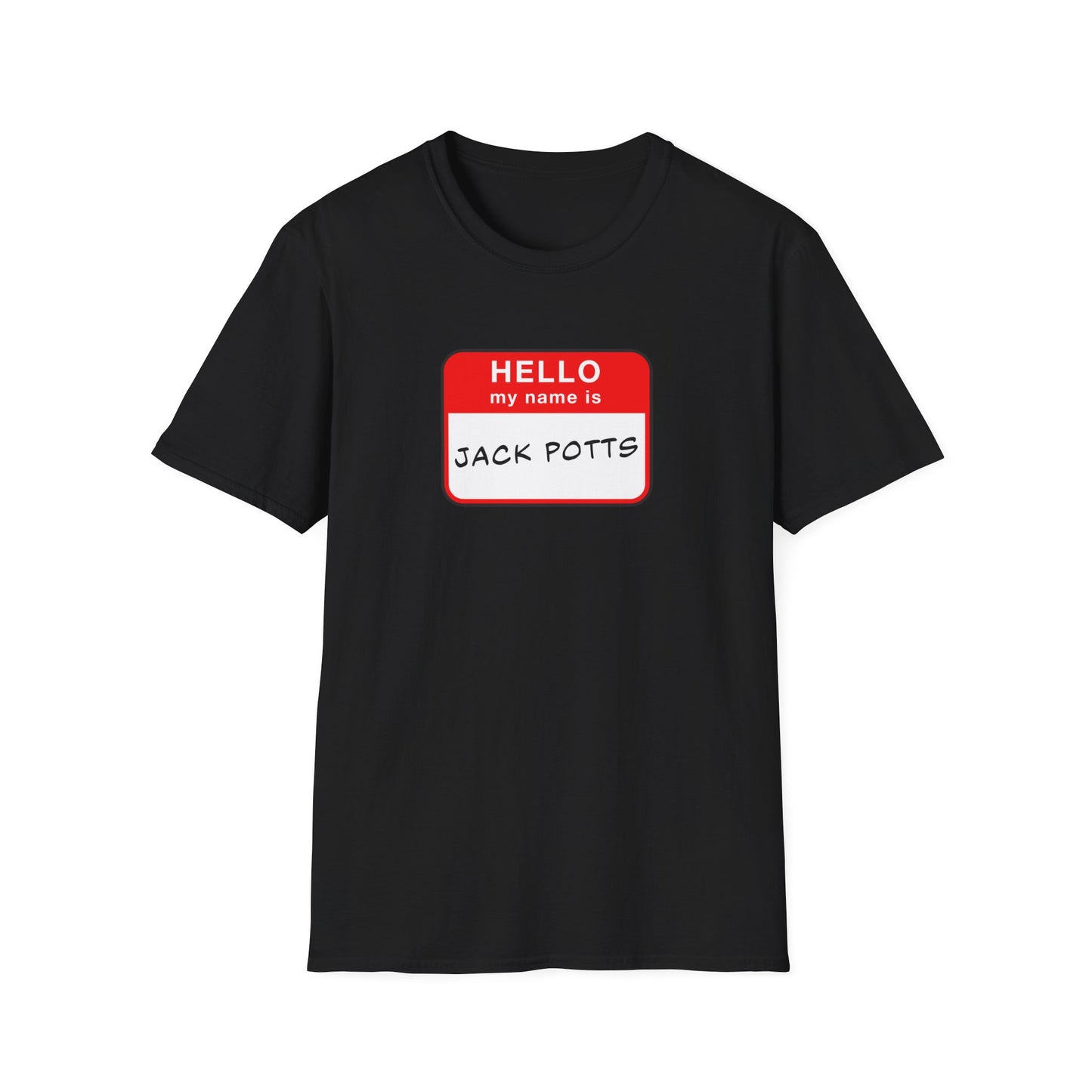 Jack Potts Name Tag | Casino Gambling T-Shirt