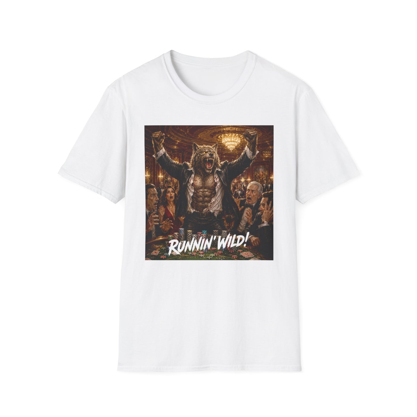 Jackpot Werewolf Runnin' Wild! | Casino Gambling T-Shirt