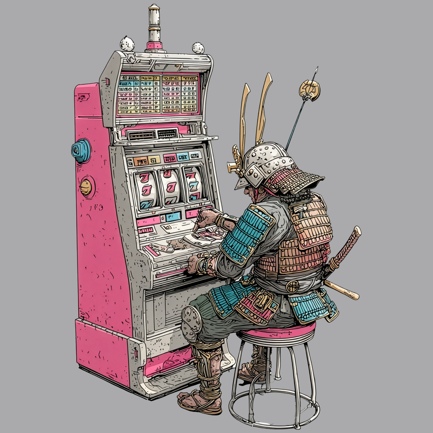 Slots Samurai | Casino Gambling T-Shirt