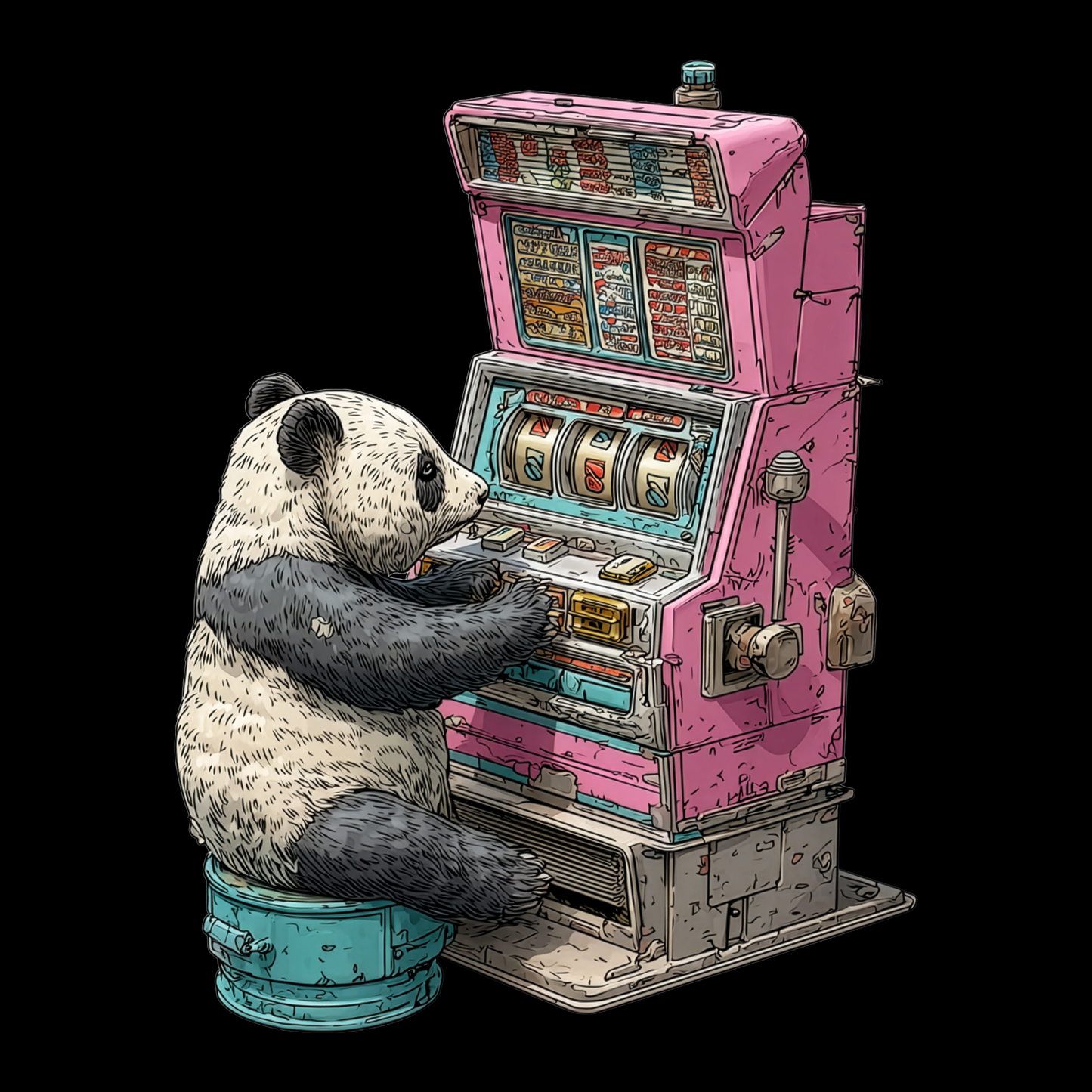 Slot Panda Graphic Tee | Casino Gambling T-Shirt