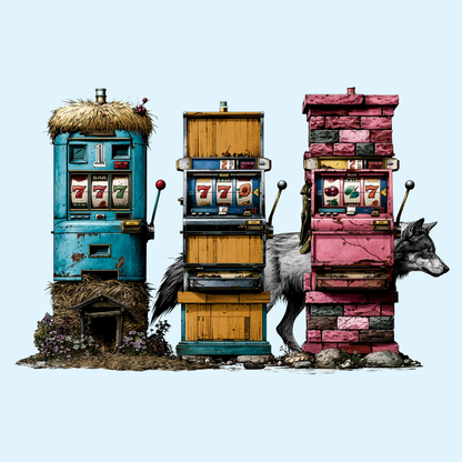 Three Little Slots | Casino Gambling T-Shirt