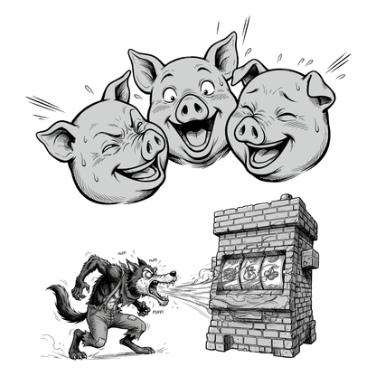 Laughing Pigs Graphic Tee | Casino Gambling T-Shirt