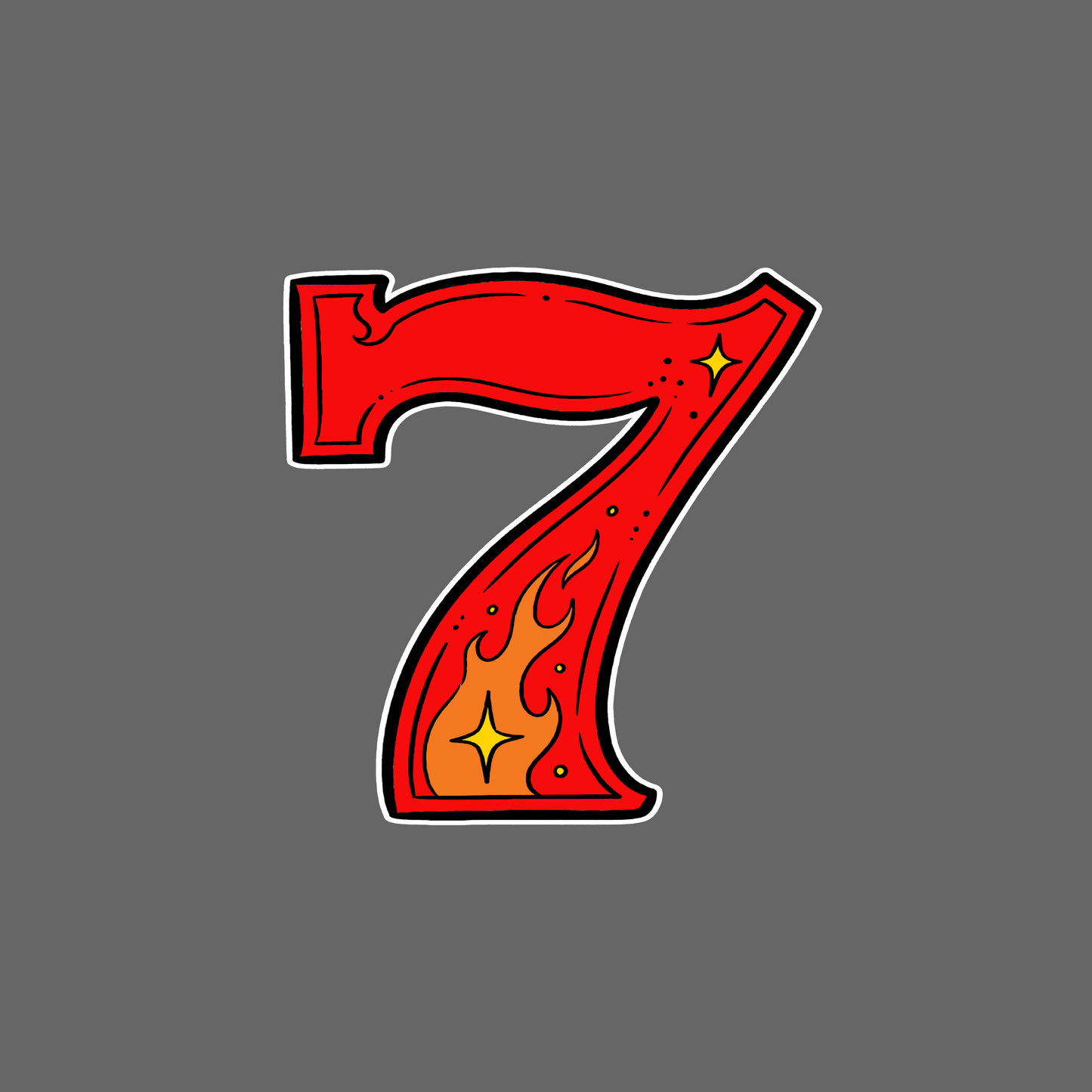 Lucky Number 7 | Casino Gambling T-Shirt
