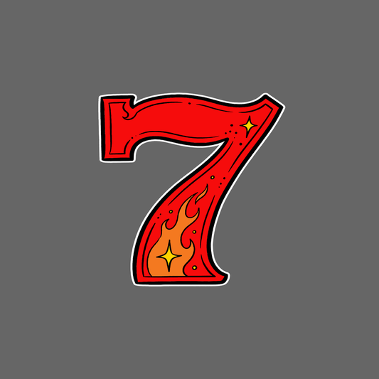 Lucky Number 7 | Casino Gambling T-Shirt