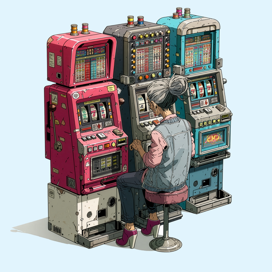 Grandma Playing Slots | Casino Gambling T-Shirt