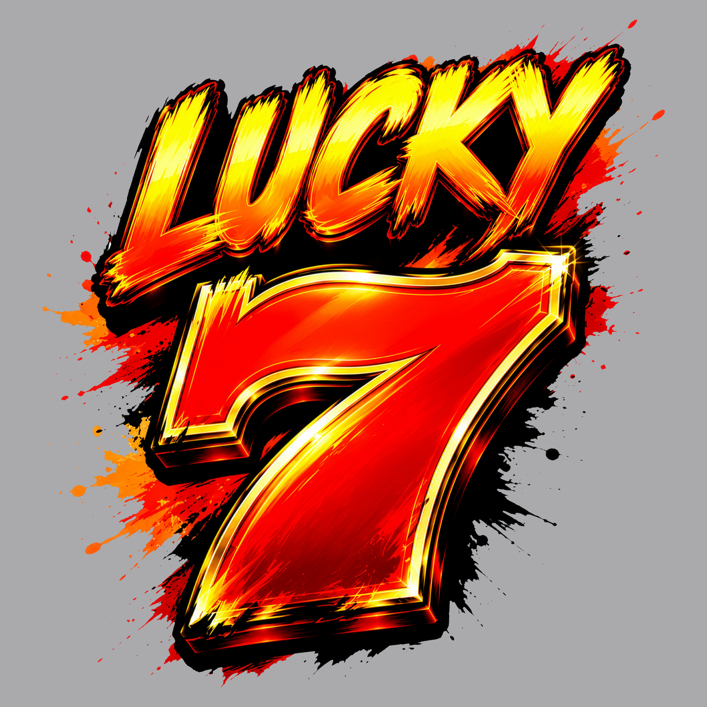 Hot Lucky 7 Graphic Tee | Casino Gambling T-Shirt