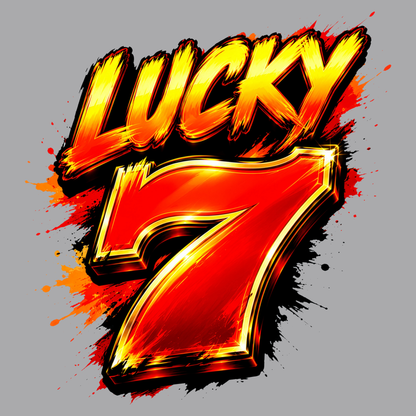 Hot Lucky 7 Graphic Tee | Casino Gambling T-Shirt