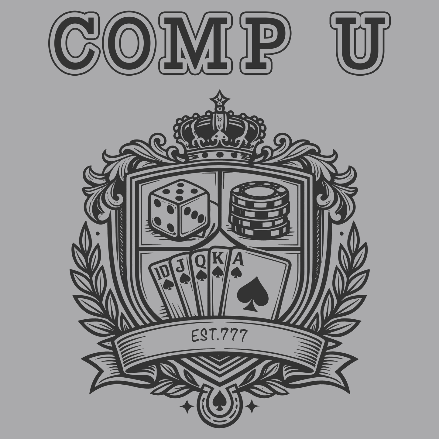School Crest Comp U | Casino Gambling Light T-Shirt