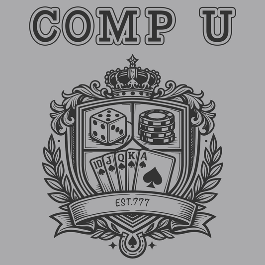 School Crest Comp U | Casino Gambling Light T-Shirt
