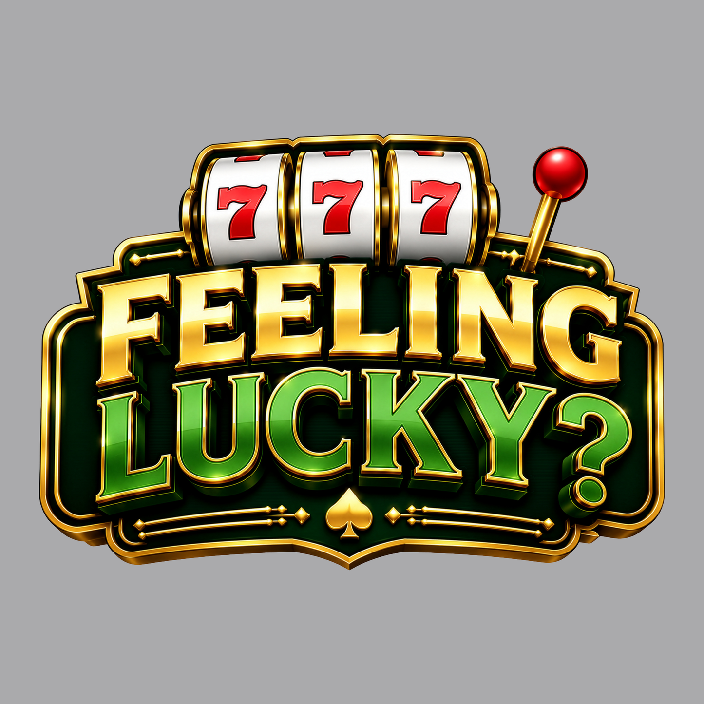 Feeling Lucky? | Casino Slots Gambling T-Shirt