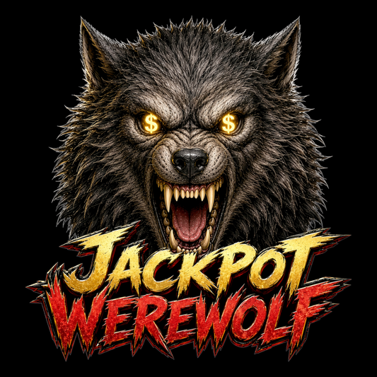 Jackpot Werewolf Graphic Tee | Casino Gambling T-Shirt