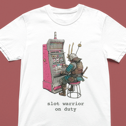 Slot Warrior On Duty Casino Gambling T-Shirt