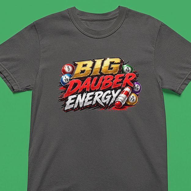 Bingo "Big Dauber Energy" Casino Gambling T-Shirt