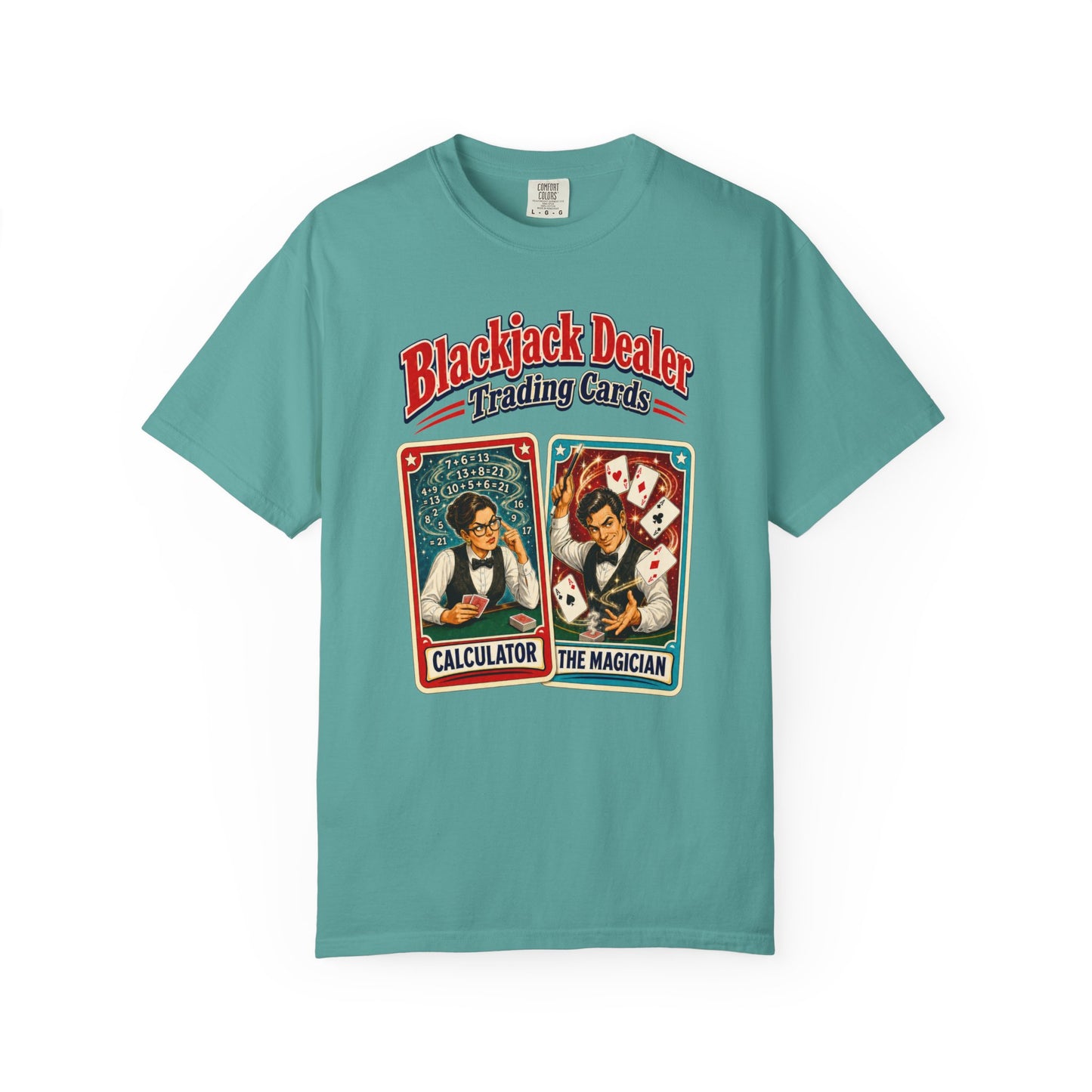Blackjack Dealer Trading Cards - Calculator & The Magician