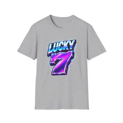Lucky Lightning 7 Graphic Tee | Casino Gambling T-Shirt