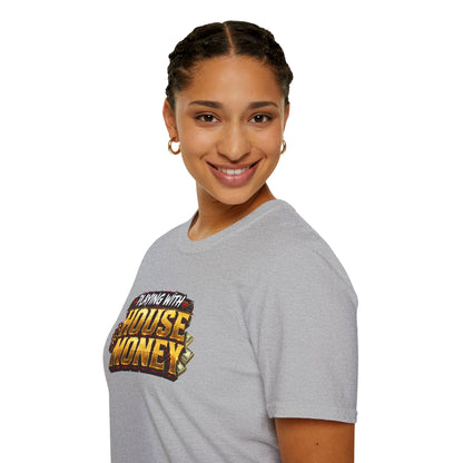 Playing With House Money Graphic Tee | Casino Gambling T-Shirt