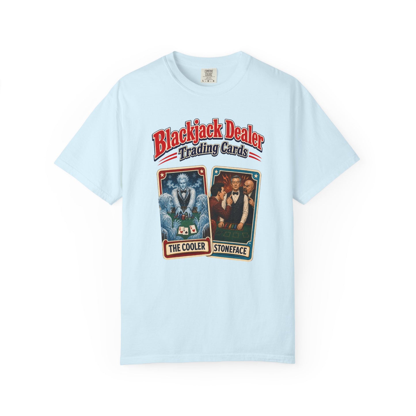 Blackjack Dealer Trading Cards T-Shirt — The Cooler & Stoneface