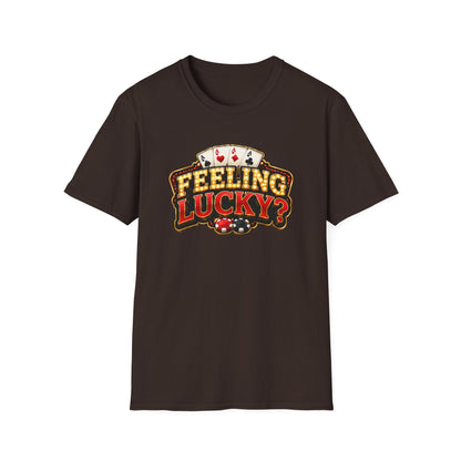 Feeling Lucky at the Tables | Casino Gambling T-Shirt