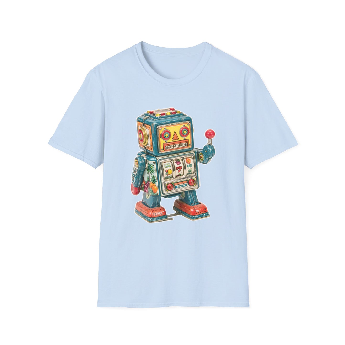 Retro Robot Slot Tee | Casino Gambling T-Shirt