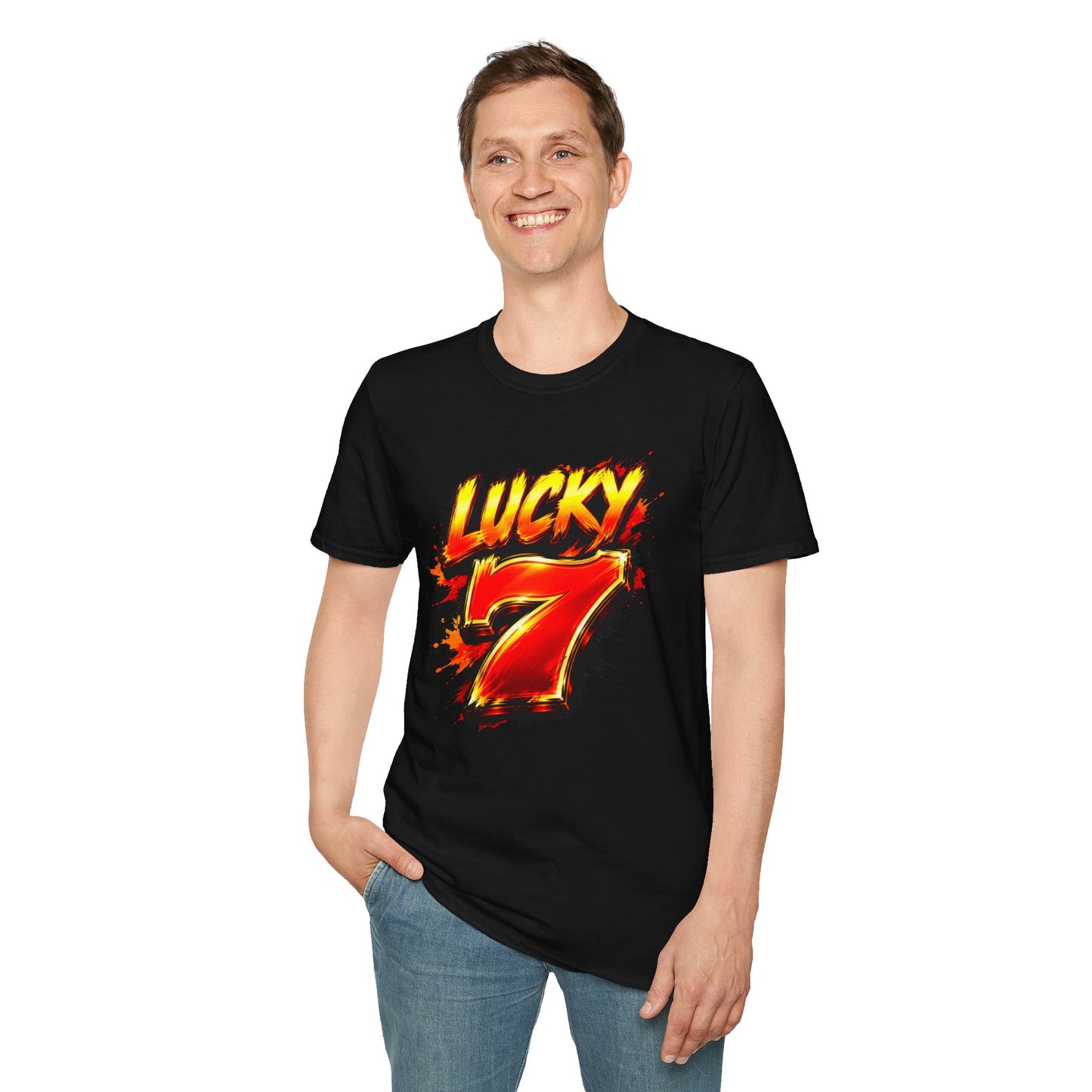 Hot Lucky 7 Graphic Tee | Casino Gambling T-Shirt