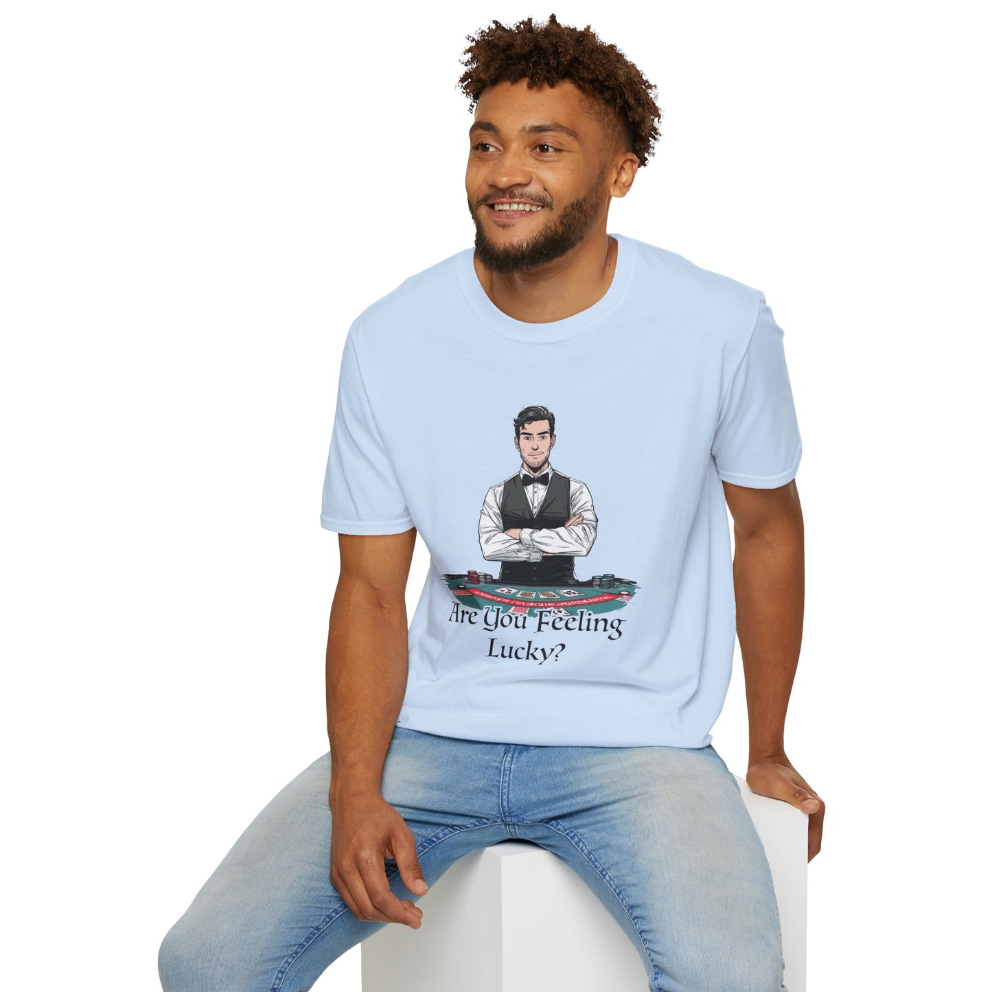 You Feeling Lucky? Dealer Graphic Tee | Casino Gambling T-Shirt