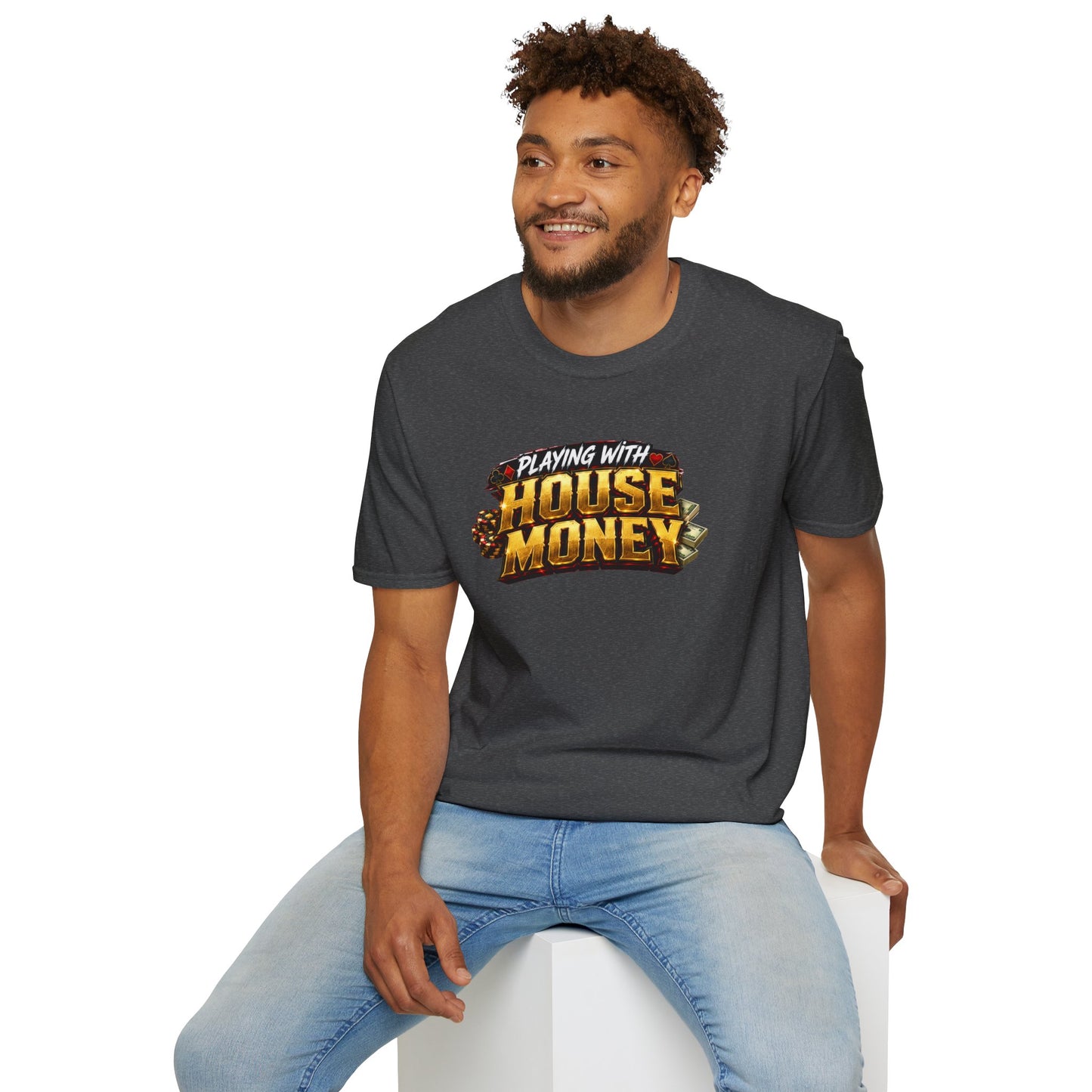 Playing With House Money Graphic Tee | Casino Gambling T-Shirt