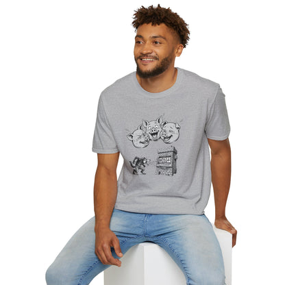 Laughing Pigs Graphic Tee | Casino Gambling T-Shirt