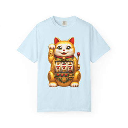Golden Lucky Cat Slot Machine Tee