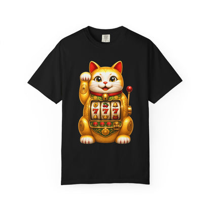 Golden Lucky Cat Slot Machine Tee