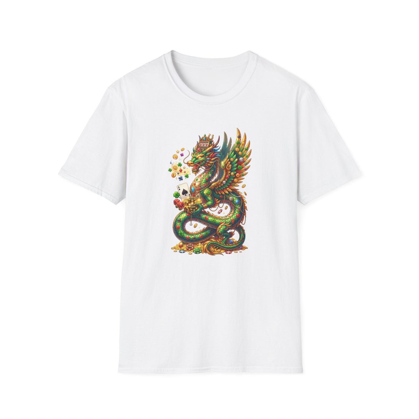Lucky Dragon Graphic Tee | Casino Gambling T-Shirt