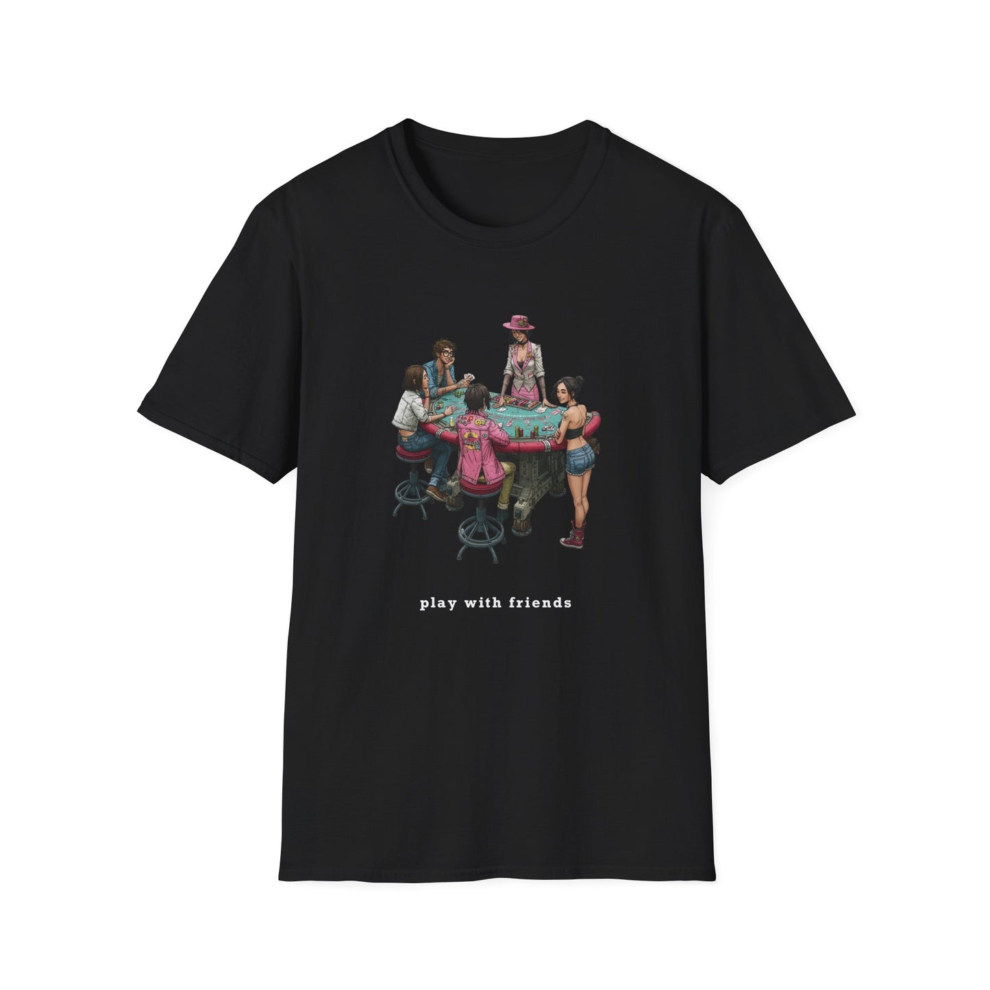 Play With Friends | Casino Gambling T-Shirt