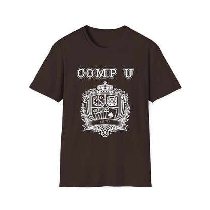 School Crest Comp U | Casino Gambling Dark T-Shirt