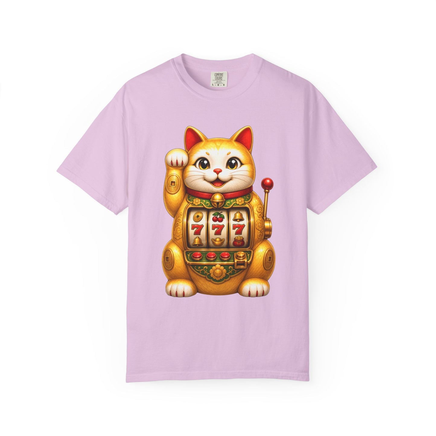 Golden Lucky Cat Slot Machine Tee