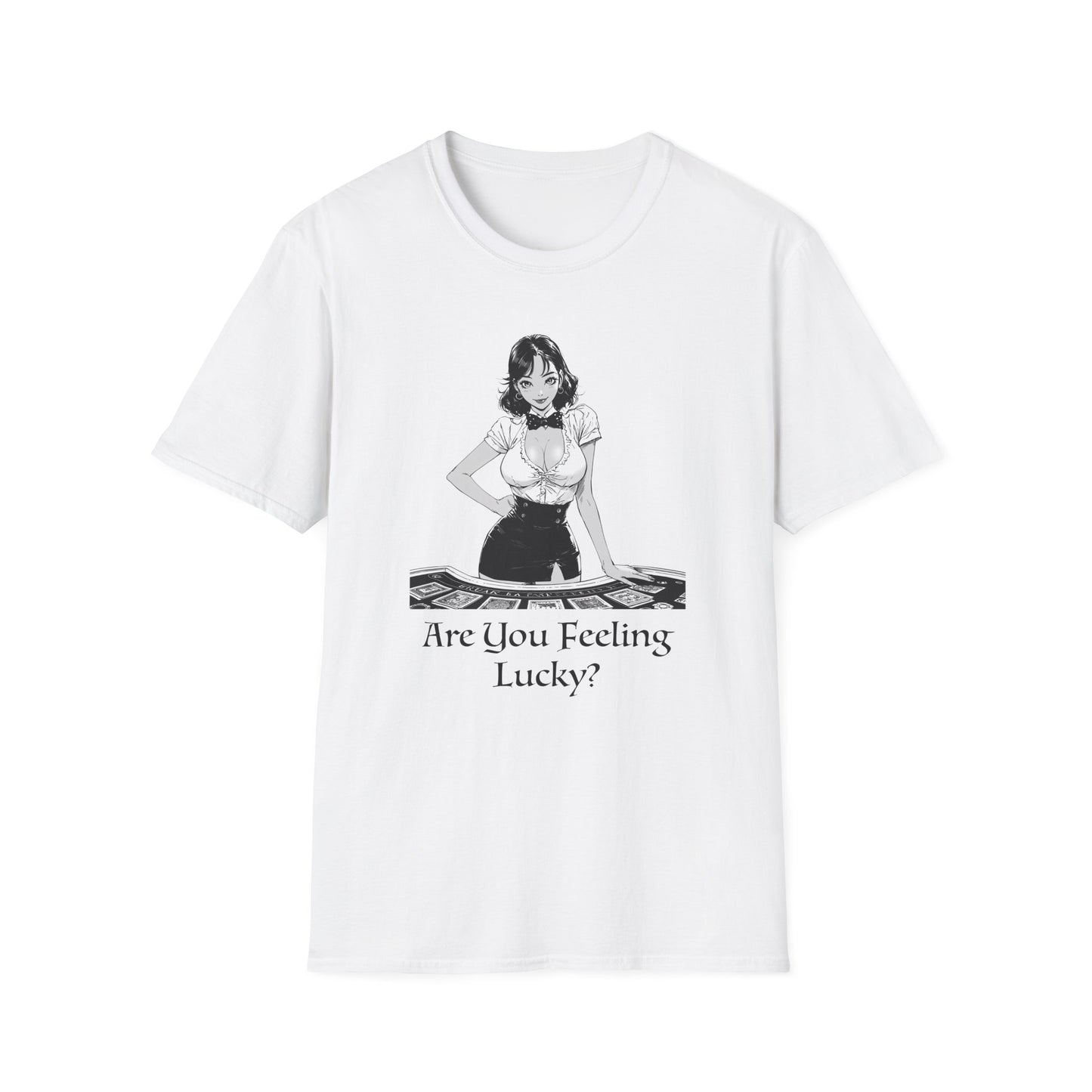 You Feeling Lucky? Simple Graphic Tee | Casino Gambling T-Shirt